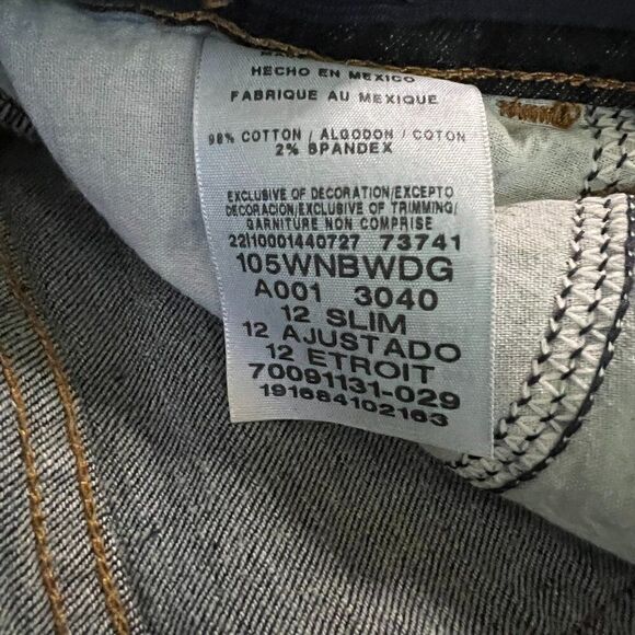 Wrangler Youth Classic Boot Fit Jeans Size 12 Slim - Picture 4 of 4